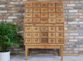 Vintage Multi Drawer Apothecary Cabinet