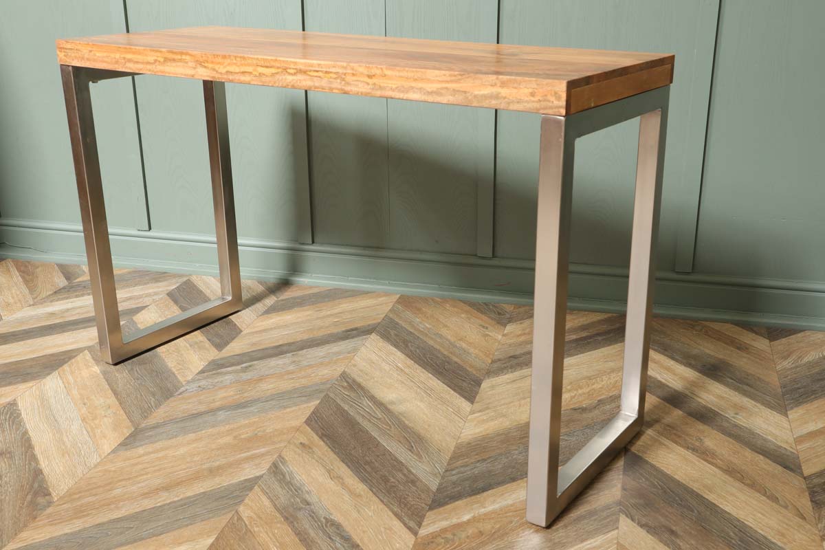 Chunky Solid Wood Console Table