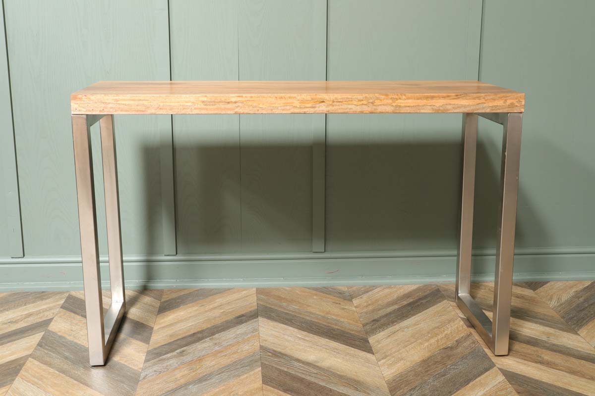 Chunky Solid Wood Console Table