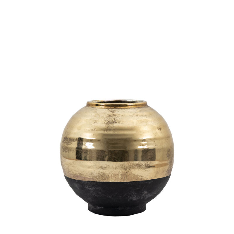 Glitz Vase (black & gold) - Small