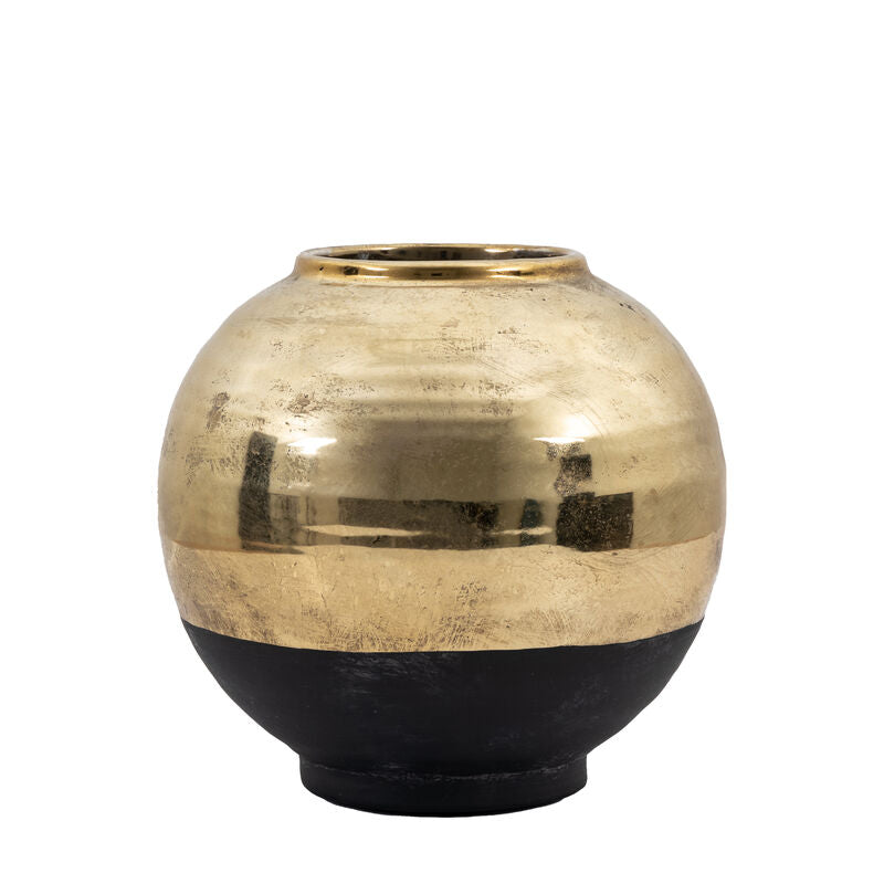 Glitz Vase (black & gold) - Large