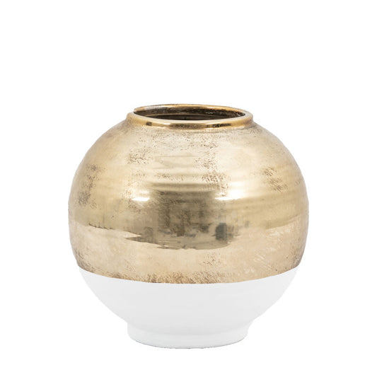 Glitz Vase (white & gold) - Large