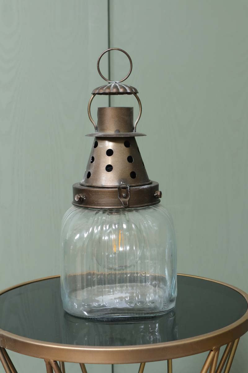 Industrial Vintage Kettlebell Lamp