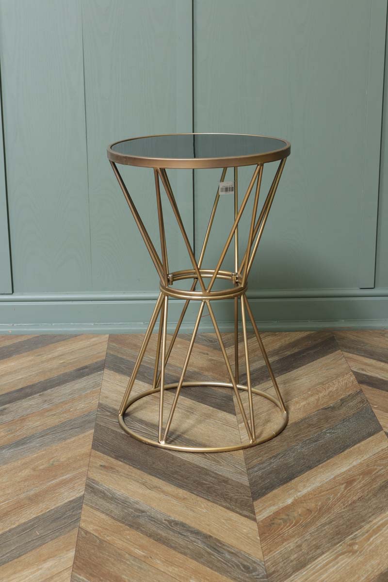 Glass Top Side Table - Plant Stand