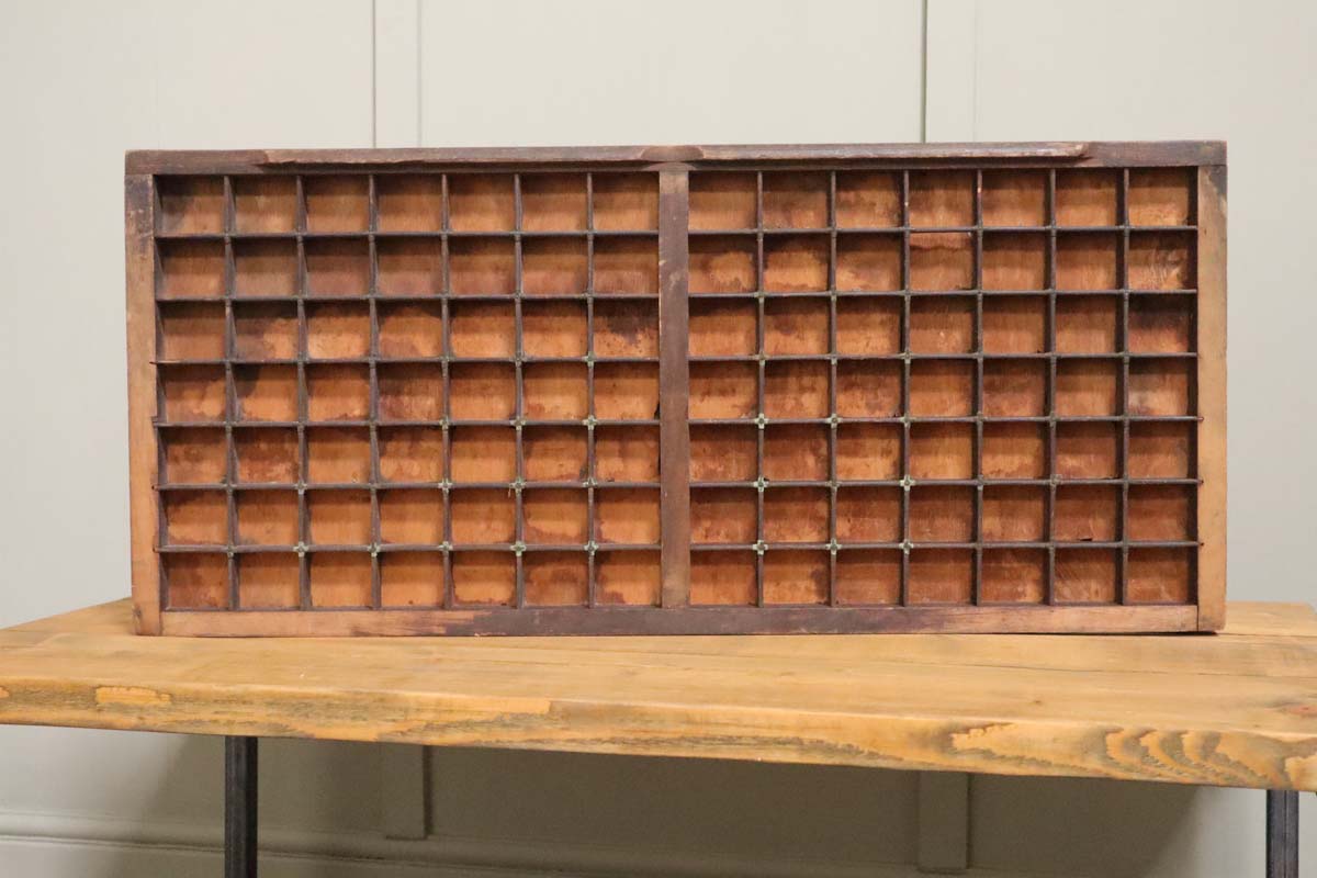 Original Printers Type Trays - All Square Sections