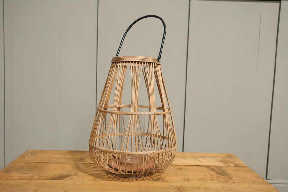 Wicker Candle Lantern