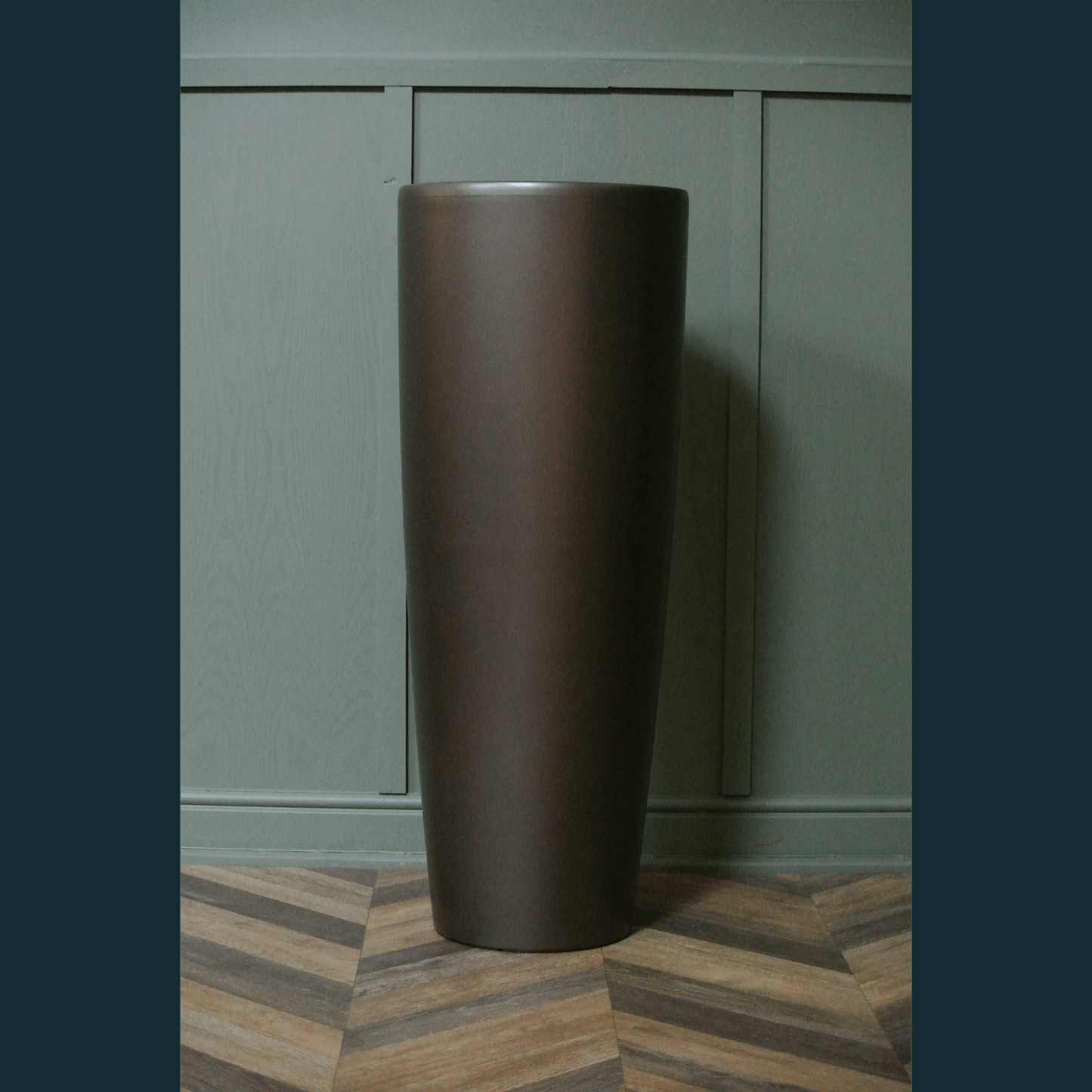 Giant Self Watering Planters – Cylindrical - Coffee