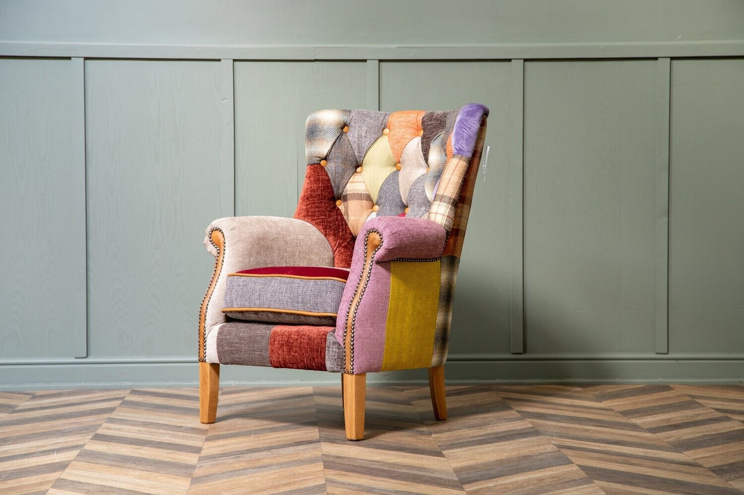 Technicolour Patchwork Armchair