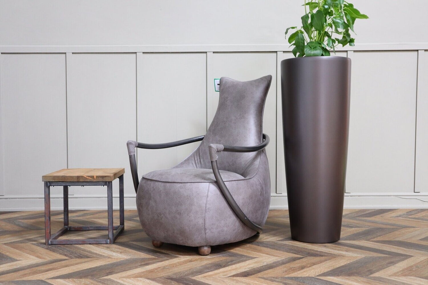 Antwerp Maverick Steel Grey Armchair