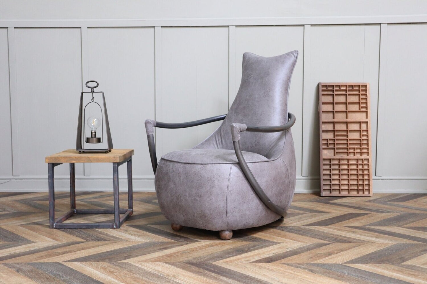 Antwerp Maverick Steel Grey Armchair