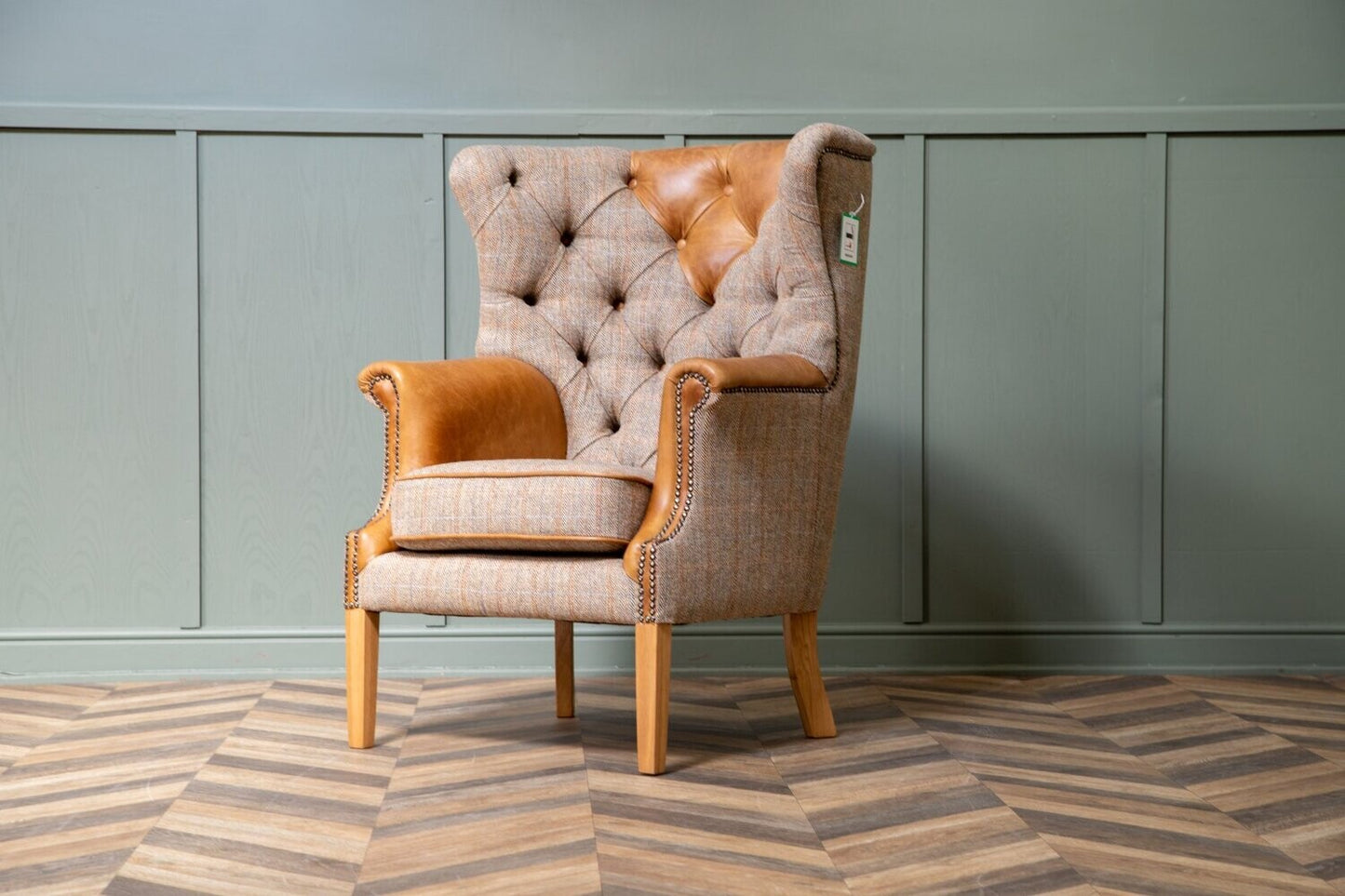 High Back Hunting Lodge Armchair