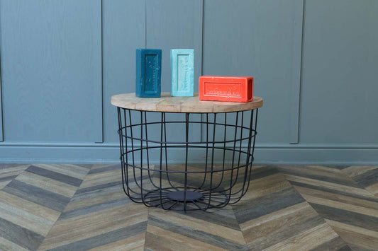 Wire Basket Coffee Table