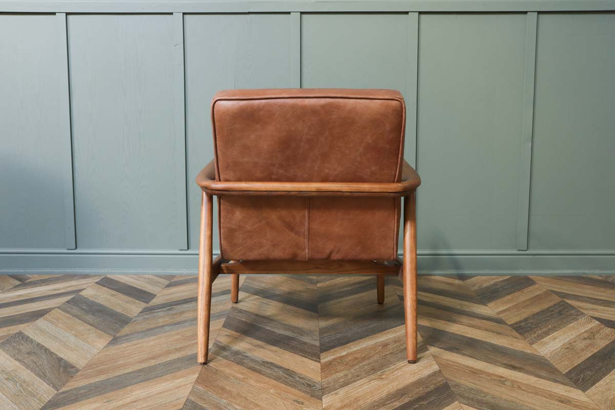 Kelham Humber Leather Scandinavian Armchair