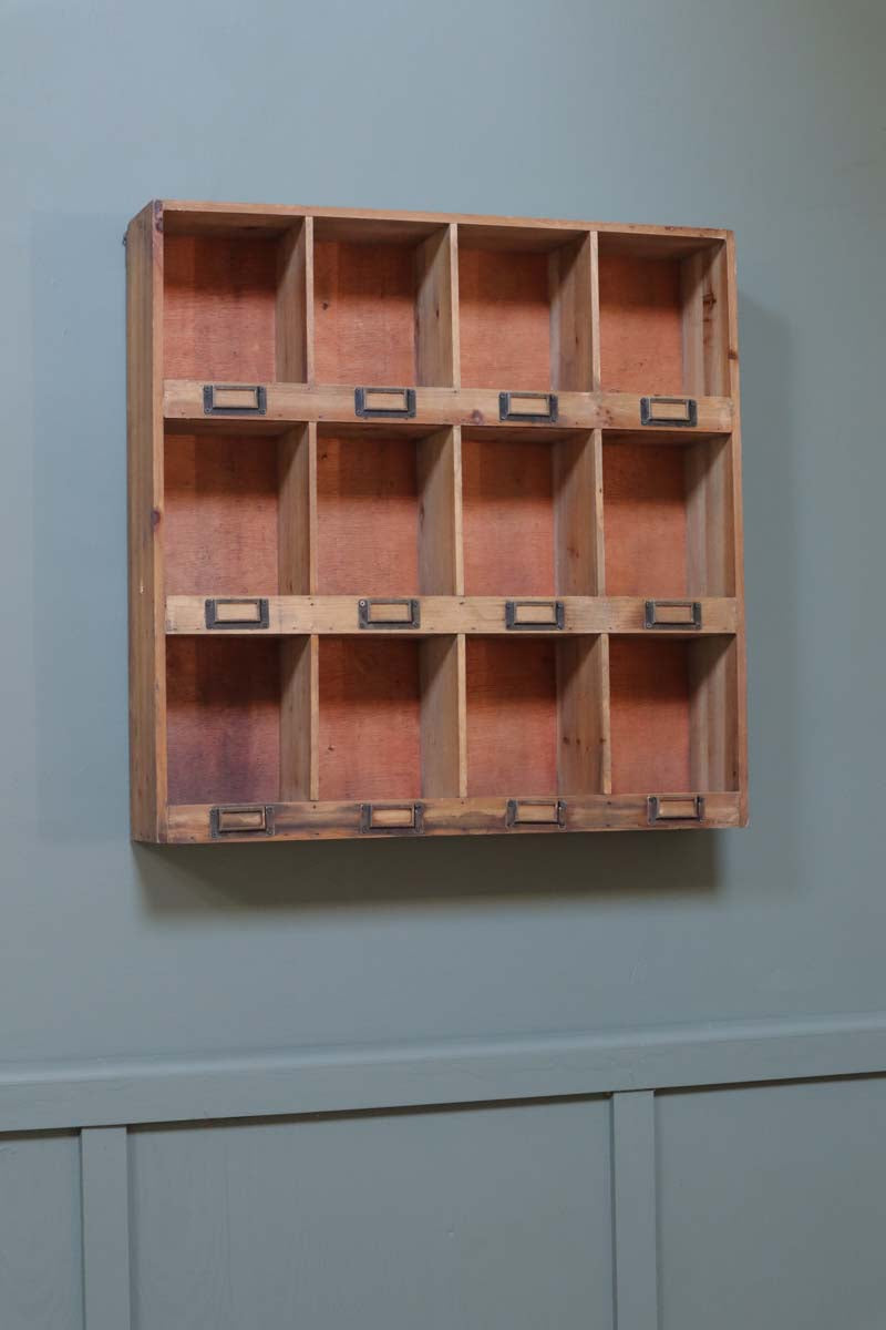 Vintage Pigeon Hole Wall Unit